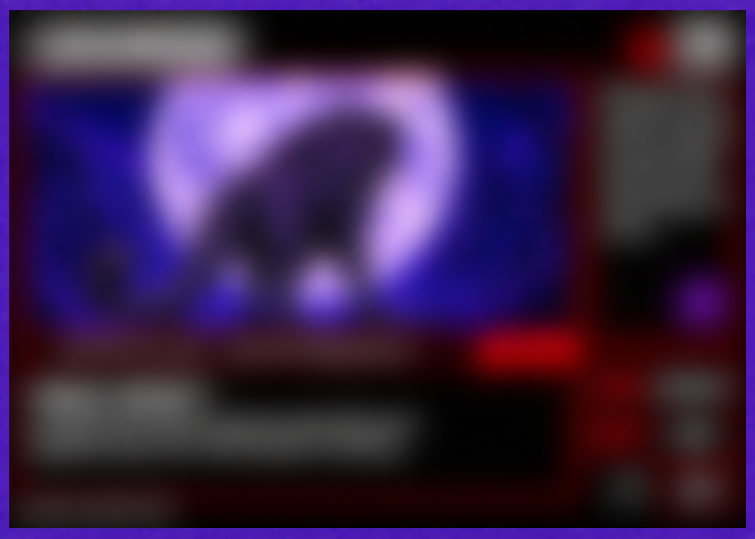 Blurred mystery card front